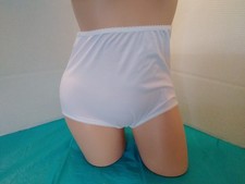 Bali Skimp Skamp Brief 2633 Womens 2XL Nude White Granny Panties