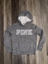 Women  s Size Small Pink Gray Pullover Hoodie