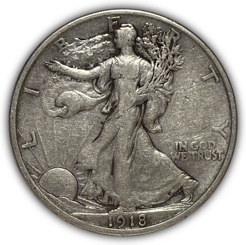 1918-S Walking Liberty Half Dollar Extremely Fine XF Coin #26312
