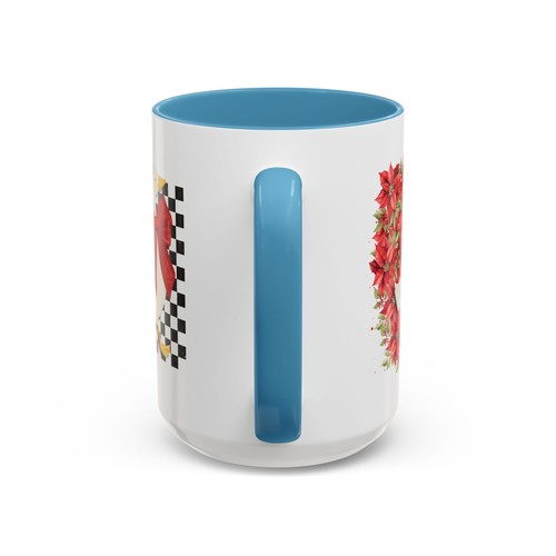 Taza de café Christmas Goose, taza festiva de vacaciones, mango rojo o azul, 2 tamaños - Imagen 5 de 25