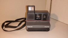 Vintage Polaroid Impulse 600 Instant Camera w/ Strap Unrested Incomplete.