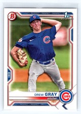 2021 Bowman Draft #BD-35 Drew Gray Chicago Cubs 1st Bowman