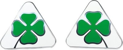 3D Four-Leaf Clover Micro-Stamp Decorative Sticker for Alfa Romeo Giulia 