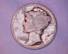1916  Mercury Head Silver Dime  **410-6B