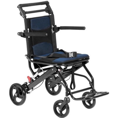 Easy-Fold Wheelchair, 15.75'' Wide Seat, 220lbs Weight Limit