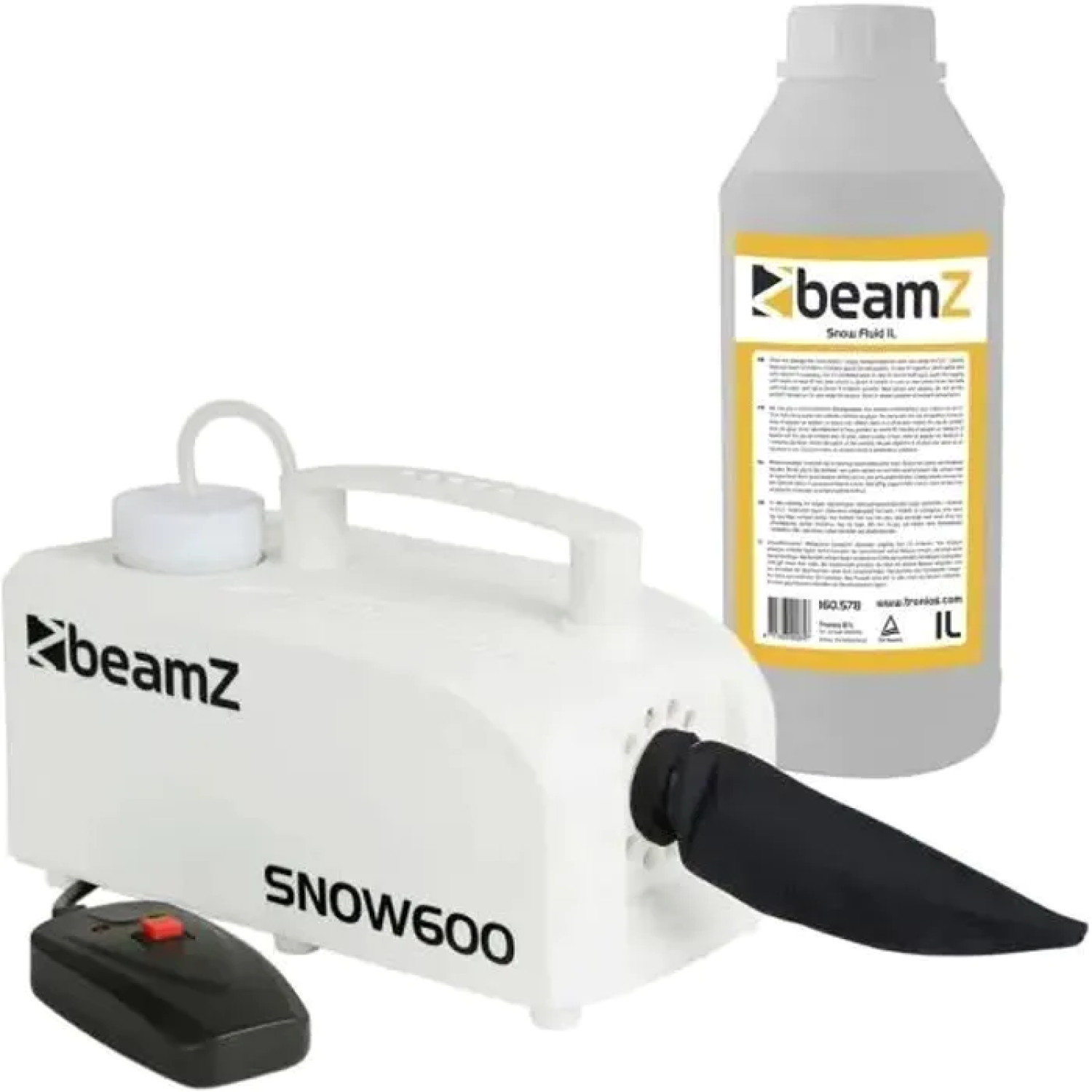 Machine à neige BeamZ Snow600 600W appareil effet spéciaux soirée de noël