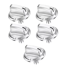5pcs Stove Knob Replacement PS16227241 For Frigidare Gas Range Burner Parts