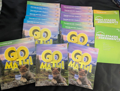 Go Math! Grade 1 2 Student books, Teacher Planning Guide & 12 Books + Assessment