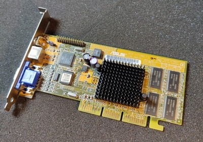 ASUS AGP-V7100(T) | NVIDIA GeForce2 MX | 32MB AGP | TV-Out | Optisch TOP &sauber