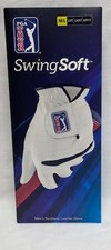 PGA Tour Men's SwingSoft Left Golf Glove Size: Cadet M/L , White.