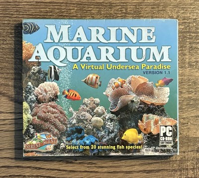 Marine Aquarium A Virtual Undersea Paradise Version 1.1 PC CD-Rom Game Software