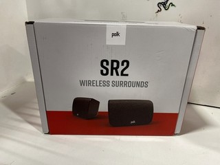 Polk Audio SR2 Wireless Surround Speakers Black UNTESTED