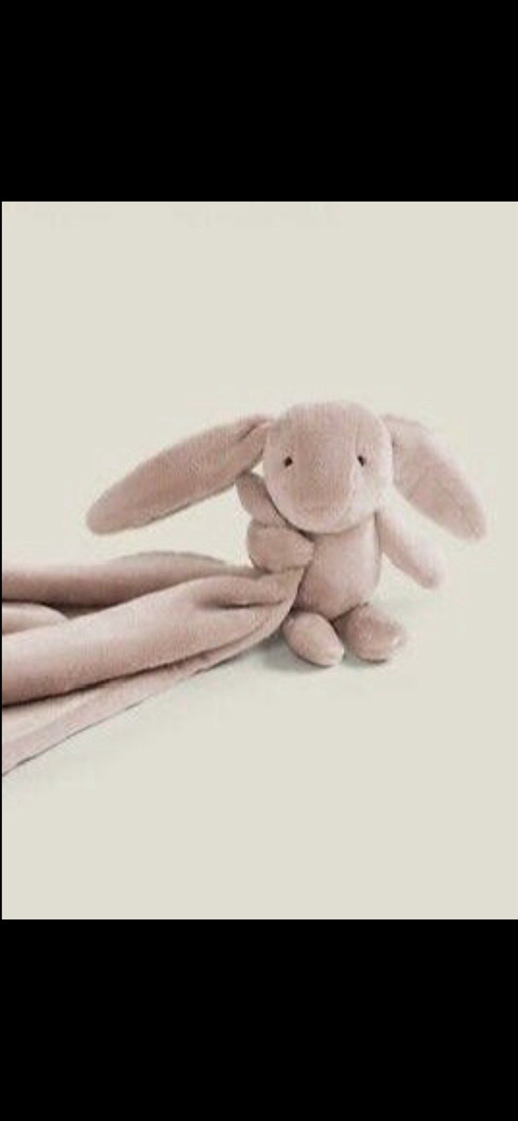 UNHIDE lil' marsh lovey baby blanket, bunny ROSY PINK, faux fur, 20"x20", NEW 