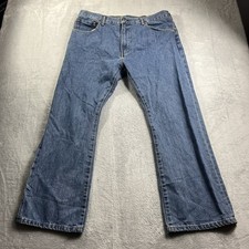 VINTAGE Levis Jeans Mens 36x29 517 Bootcut Medium Distressed Wash Denim