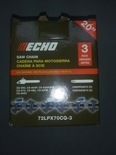OEM Echo 72LPX70CQ-3 Pack Chainsaw Chains Fit...