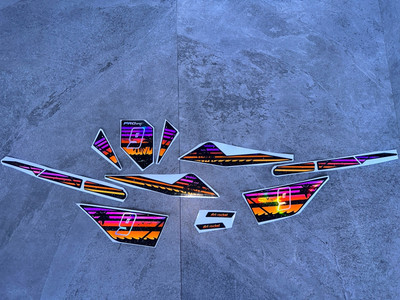 Razor Pro Spec Dirt Rocket Graphics kit decals  THICK AND HIGH GLOSS HOLOGRAPHIC
