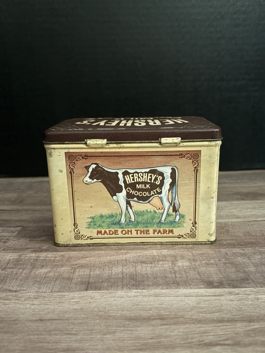 Vintage Hershey's Milk Chocolate Tin Early 90's “Made on the Farm