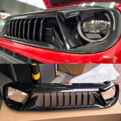 For 2015 2016-2022Jeep Renegade ABS Carbon Front Bumper Center Hood Grill Mesh