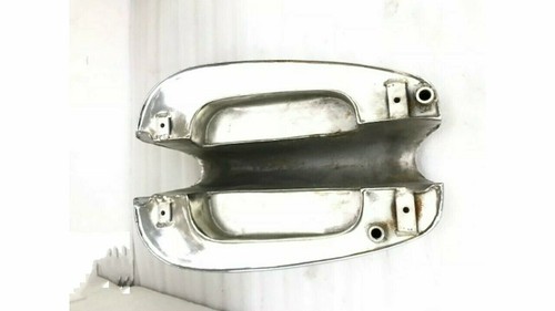 FIT FOR NORTON ES2 CHROME STEEL PETROL TANK 1952( 2 side hole for knee pads - Picture 4 of 5