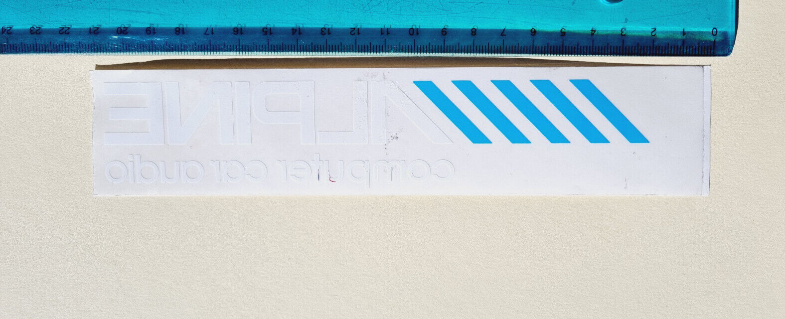 ADESIVO ALPINE COMPUTER CAR AUDIO STICKER AUTOCOLLANT VINTAGE 80s ...