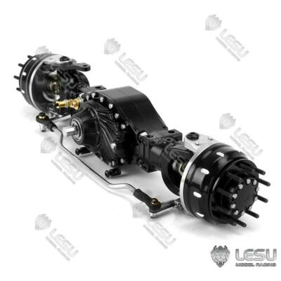 LESU 1/14 RC Tractor Metal Front Reduction Axle Differential for Truck Tamiya