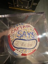 ALL THE BEST”Inscription”Jeter Signed 1/1 Hand Painted Art Baseball JSA COA +LOA