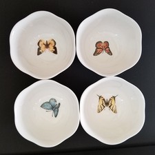 Lenox Erfly Meadow Trellis Dessert Bowls Set Of 4 Ebay Item 1 Set Of 4 Lenox Erfly Meadow Dessert Bowls By Louise Le Luyer Vgc