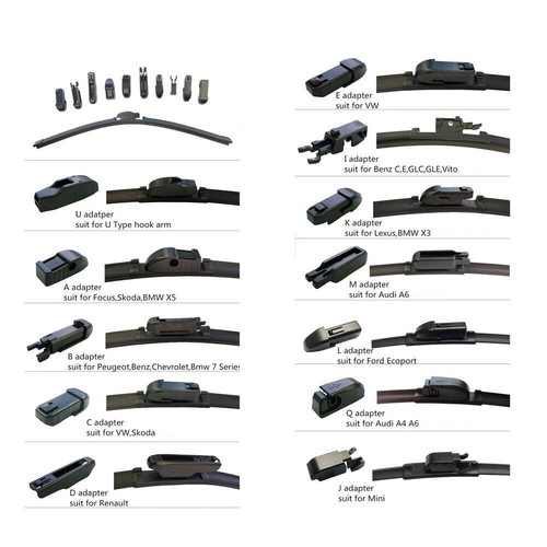 Front Rear Aero Wiper Blades For Smart Fortwo 453 1.0 Coupe 2014-2019 - Picture 9 of 12