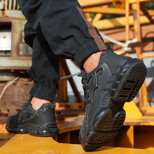 Mens Safety Shoes Mens Safety Shoes Steel Toe Work Boots Comfortable Sneakers - Picture 5 of 25