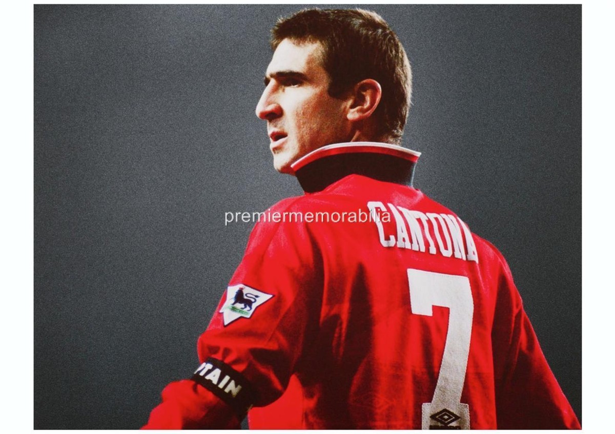 MANCHESTER UNITED FC LEGEND KING ERIC CANTONA EXCLUSIVE A4