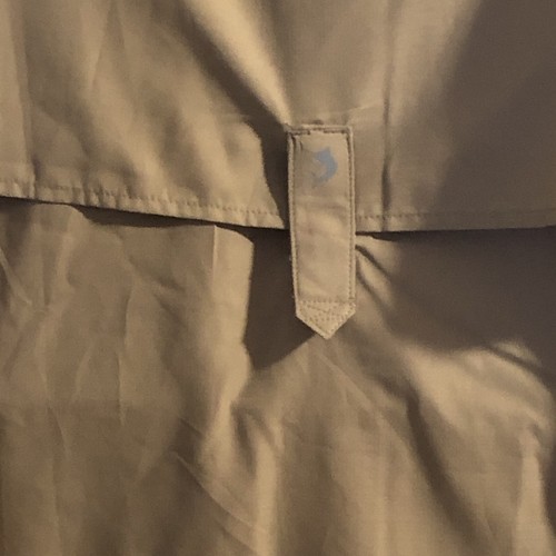 Mens Reel Legends Salty Water L back Flap Net Lining Tan Fish safari Shirt - Picture 5 of 12