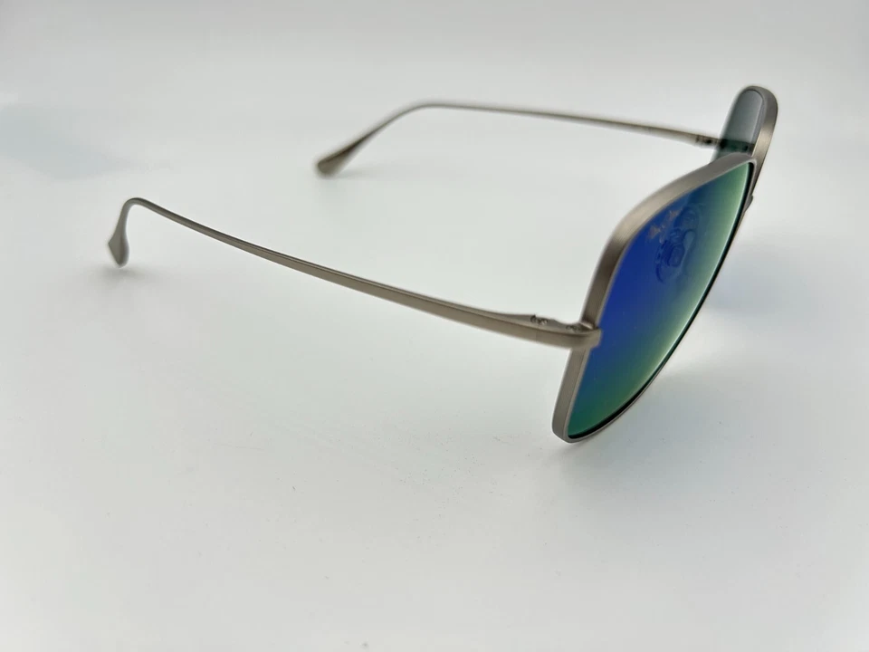 Gafas de sol polarizadas MAUI JIM MJ546N 11B Tritón plateado azul Hawaii titanio nuevas en caja Foto 4 de 4