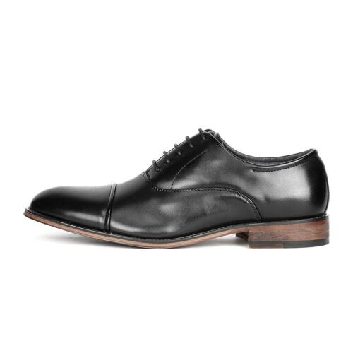 Men's Oxford Shoes Wide Dress Shoes Formal Casual Shoes Lace up Wedding Shoes - Picture 3 of 24