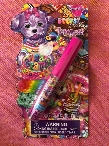 Lisa Frank Boost Doodle Lip Gloss Strawberry Flavored BRAND NEW AND RARE 