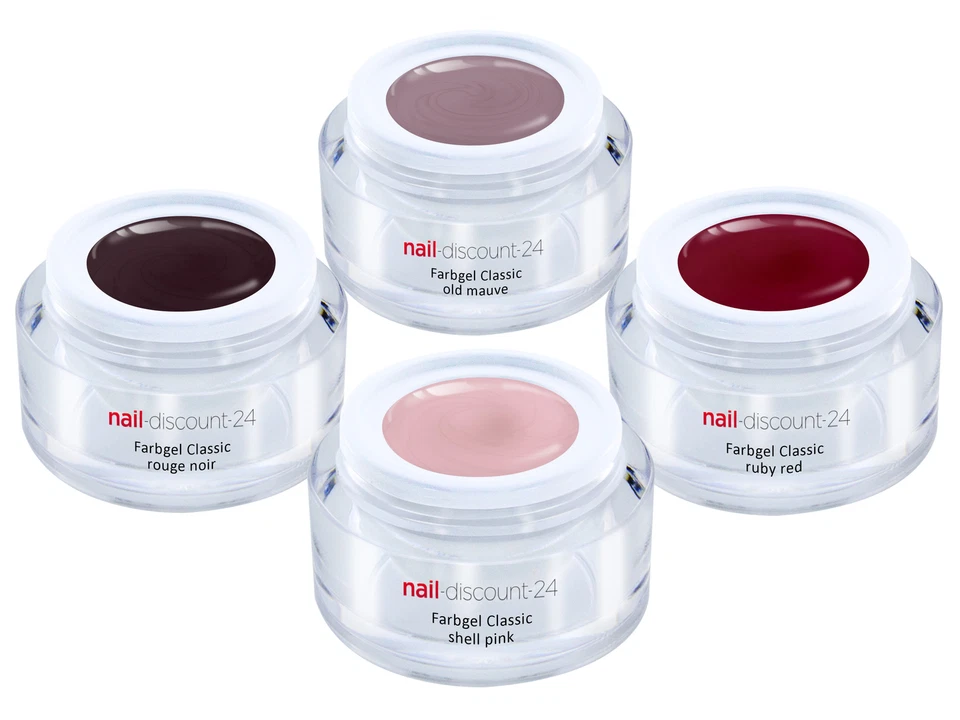 AMARENA CHERRY Collection 4x Color Farb Gel SET UV LED GEL Nail Art French Nagel - Bild 2 von 3