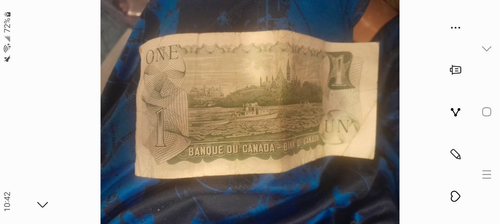 1973 Bank of Canada $1 One Dollar Note Ottawa Vintage RARE Currency - Picture 2 of 2