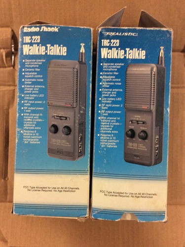 Radio Shack & Realistic TRC-223 Walkie-Talkie *Vintage* A-3 - Zdjęcie 3 z 6