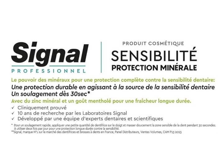 Lot De 3 Dentifrices Signal Professionnel Action Minérale Complète - 75 Ml Chacun, Neuf
