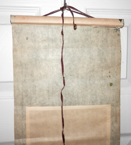 Japanese Hanging Scroll KAKEJIKU Hand Painted Silk Floral Flowers Peony Vintage - Picture 11 of 20