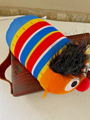 Sesame Street ERNIE Set of 2 Plush Stackable PIllow and Itty Bitty Stuffed - Picture 4 of 14