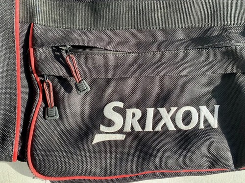 SRIXON Golf Bag Carrying Black Red Shoulder Strap 2 Zipper Pockets Lightweight - Picture 11 of 14
