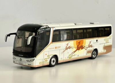 1/36 China Foton BJ6122 bus Dealer diecast model No scania Volvo