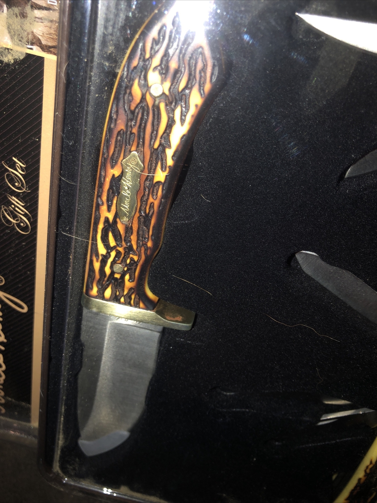 uncle henry turning deer into venison limited edition Knife gift set