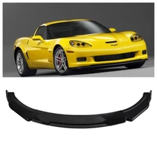 6pcs Front Bumper Lip Spoiler Splitter Body Kit For Corvette C6 2005-2013 USA