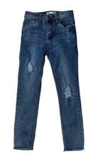 Preowned- Cotton-On Slim Stretch Distressed Denim Jeans Girls Size 8 