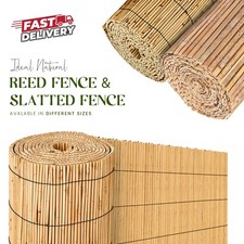 Bamboo Fence Slat Screen Roll Screening Fencing Privacy Sun Panel Garden Outdoor