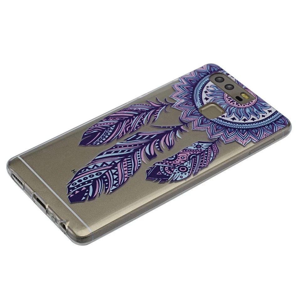 Huawei Mate 9 Custodia Cover per Cellulare Protettiva Henna Bumper Colorato - Immagine 4 di 4
