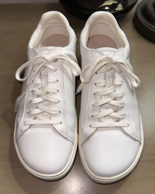 BIRKENSTOCK Bend Low smooth leather sneakers shoes 40 US L 9 M/N White EUC