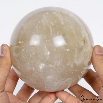 2.6 Kilo Natural Untreated Smoky Quartz Healing Crystal Sphere Gems With Stand