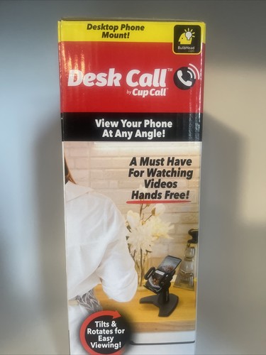 Desk Call by Cup Call Desktop Phone Mount - View Your Cell Phone at Any Angle - - Picture 3 of 6